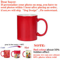 Ljojo Magic Photo Mug Customized with Your Image and Text - Ceramic Tea Cup
