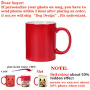 Ljojo Magic Photo Mug Customized with Your Image and Text - Ceramic Tea Cup