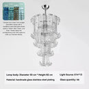 Vintage Murano Glass Chandelier: Double Layer Retro Pendant Light by Ljojo