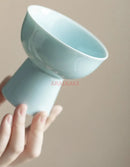 High Footed Ceramic Plate for Chinese Afternoon Tea Desserts by Ljojo