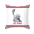 Ljojo LOVE USA Patriotic Letters Decorative Cushion Cover - Cartoon Style Home Decor Pillowcase
