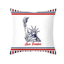 Ljojo LOVE USA Patriotic Letters Decorative Cushion Cover - Cartoon Style Home Decor Pillowcase