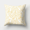 Golden Leaf Tropical Pillow Cover for Home Decor by Ljojo