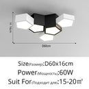 Nordic Designer LED Ceiling Lamp with Remote Dimming - Modern Lustres for Living Room and Bedroom by Ljojo