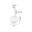 Italian Creative Pebble Chandelier Living Room Bedside Pendant LIghts by Ljojo
