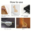 3D Cute Giraffe Night Light - Decorative USB Ambient Light for Birthday and Christmas by Ljojo