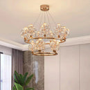 Ljojo Luxury Crystal Living Room Chandelier - Modern Dining Room Pendant Lamp