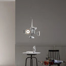 Ljojo Postmodern LED Ceiling Chandeliers - Creative Black Pendant Lights for Home Decor