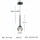 Ljojo Modern Glass Chandelier Pendant Light Elegant Bedroom Ceiling Lamp