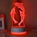 3D Dolphin Night Light - Warm LED for Bedroom and Living Room Decor, Ideal Gift by Ljojo