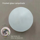 Ljojo Glass Bubble Wall Sconce Light Glossy Frost Lampshade for Living Room and Bedroom