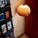 Yellow Acrylic Ball LED Floor Lamp Modern Chrome Stand for Living Room Decor by Ljojo