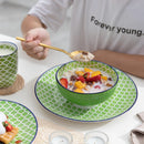Ljojo Macaron 32-Piece Porcelain Dinnerware Set for 8 People