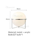 Modern Chrome Floor Lamp LED Acrylic Lampshade Living Room Studio Light Ljojo