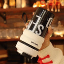 Ljojo 550ml Tritan Sports Water Bottle for Girls: Large Capacity, Double Drinking, Portable Straw Cup