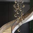 Chic Ljojo Chandelier Stair Light for Modern Living Spaces