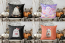 Cute Ghost Floral Halloween Pillow Cover for Sofa Bedroom Car by Ljojo