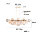 Modern Designer LED Pendant Lights Golden Chrome Glass Balls Chandeliers by Ljojo