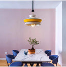 Nordic LED Pendant Light Stacked Fabric Basket Hand Knitted Chandelier by Ljojo