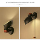 Ljojo Macaron Nordic Iron Wall Lamp | Rotatable LED Light for Home Decor