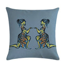 Gemini Libra Taurus Pillow Case by Ljojo: Linen Sofa Car Decorative Cover