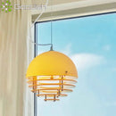 Ljojo Nordic Sunset Orange LED Pendant Lights for Living Room Home Decoration