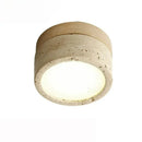 LED Yellow Travertine Cave Stone Ceiling Light for Home Decoration by Ljojo