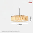 Ljojo Luxury Onyx Stone Chandelier Pendant Lights for Villa Loft Living Room House Decor