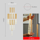 Large Long Crystal Chandelier Lighting for Staircase: Elegant Gold Chain Chandeliers by Ljojo