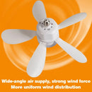 Smart 2-in-1 Ceiling Fan with Remote Control Dimming Lighting E27 | Whisper-Quiet Fan | Ljojo