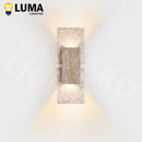 Nordic Retro Yellow Travertine Wall Light for Bedroom Livingroom Home Decor - Ljojo