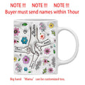 Ljojo 3D Flowers Name Mug for Mother's Day Gifts