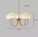 Ljojo French Retro Cream Style Chandelier Wall Sconce for Luxury Living Room Lighting
