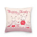 Easter Bunny Polyester Throw Pillow for Home Decor Sofa by Ljojo
