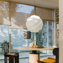 Ljojo Round Ball Chandeliers Silk Pendant Lamp for Living Dining Room Bedroom