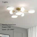 Nordic Glass Ball LED Chandelier Hanging Light Fixture for Living Room - Ljojo