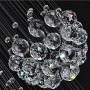 Ljojo Luxury Crystal LED Chandelier for Large Villa, Hotel, Kitchen, Staircase & Bedroom