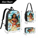 Ljojo Moana School Bag Set: Backpack, Lunch Box, Pencil Box for Students