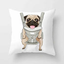 Cute Pug Bulldog Pillowcase for Living Room Decor - Ljojo Home Decor