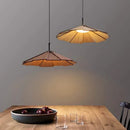 Ljojo LED Walnut Pendant Light Chandelier for Bedroom and Study Room Home Decor
