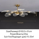 Ljojo Lotus Leaf Design LED Ceiling Light for Home Decor & Lighting Fixtures