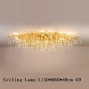 Gold Crystal Ceiling Chandelier for Dining Living Room Luxury by Ljojo