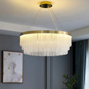 Modern Gold Crystal LED Chandelier - Elegant Home Lighting for Living Room by Ljojo