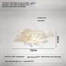 Modern PVC Flower Pendant Light LED Chandelier for Living Room - Hanging Home Decor Lamp by Ljojo