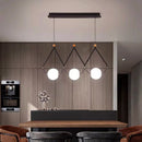 Nordic Luxury Cream Ball Leather Chandelier by Ljojo