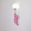 Ljojo 3D Moon Bear Wall Lamp for Children's Bedroom Interior Lighting