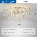 Ljojo Luxury Chrome LED Ceiling Chandelier - Elegant Home Decor and Lighting
