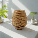 Bamboo-Woven Lamp Handmade Craft Table Lamp Bedroom Study Decor Ljojo