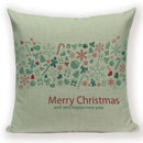 Elk Snowflake Santa Claus Gloves Christmas Pillowcase by Ljojo