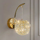 Crystal Ball Wall Lamp Luxury Bedroom Lighting by Ljojo Princess Room Decor Lychee Trendy